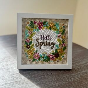 5x5 Framed Completed Diamond Art Spring